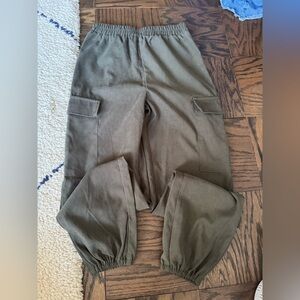 Nasty Gal Olive Green Cargo Pants